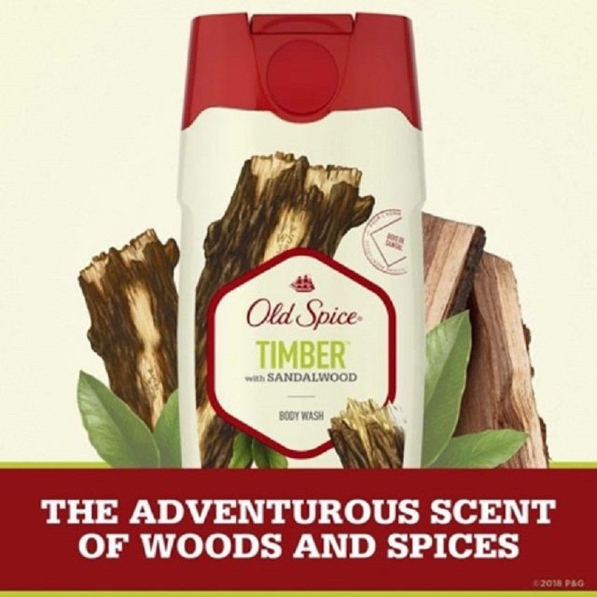 [Chính hãng] Sữa tắm Old Spice Timber Body wash 473ml - Hàng USA