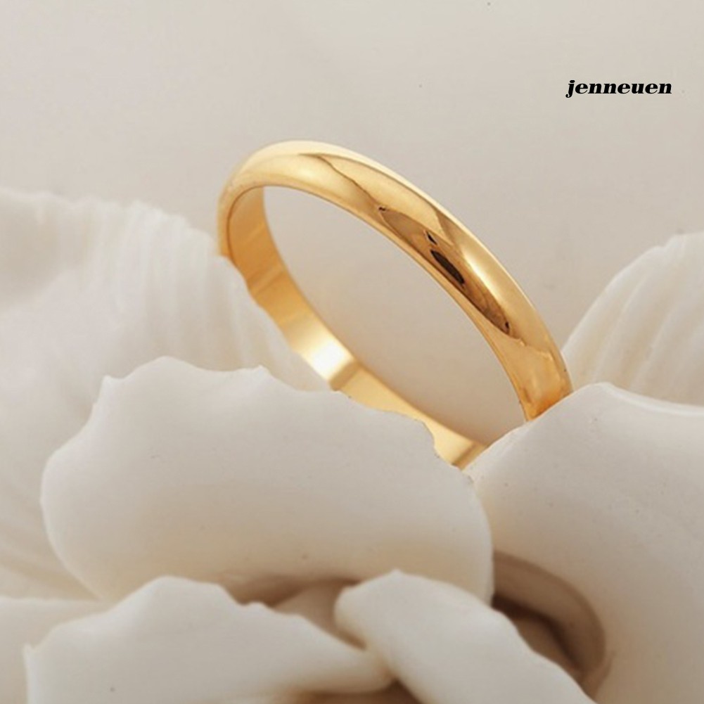 Nhẫn Thép Titan Thiết Kế Đơn Giản Cho Cặp Đôi