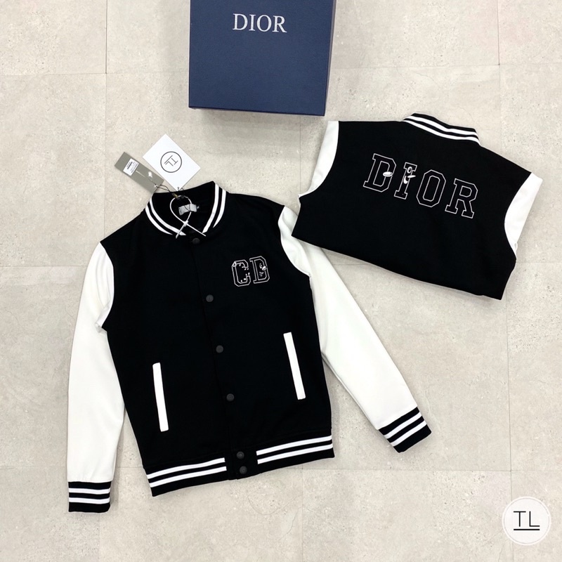 Áo Khoác Bomber DG Tay Trắng New