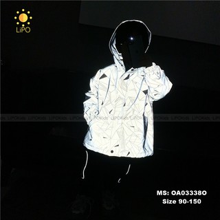 ÁO KHOÁC GIÓ PHẢN QUANG CHO BÉ - OA033