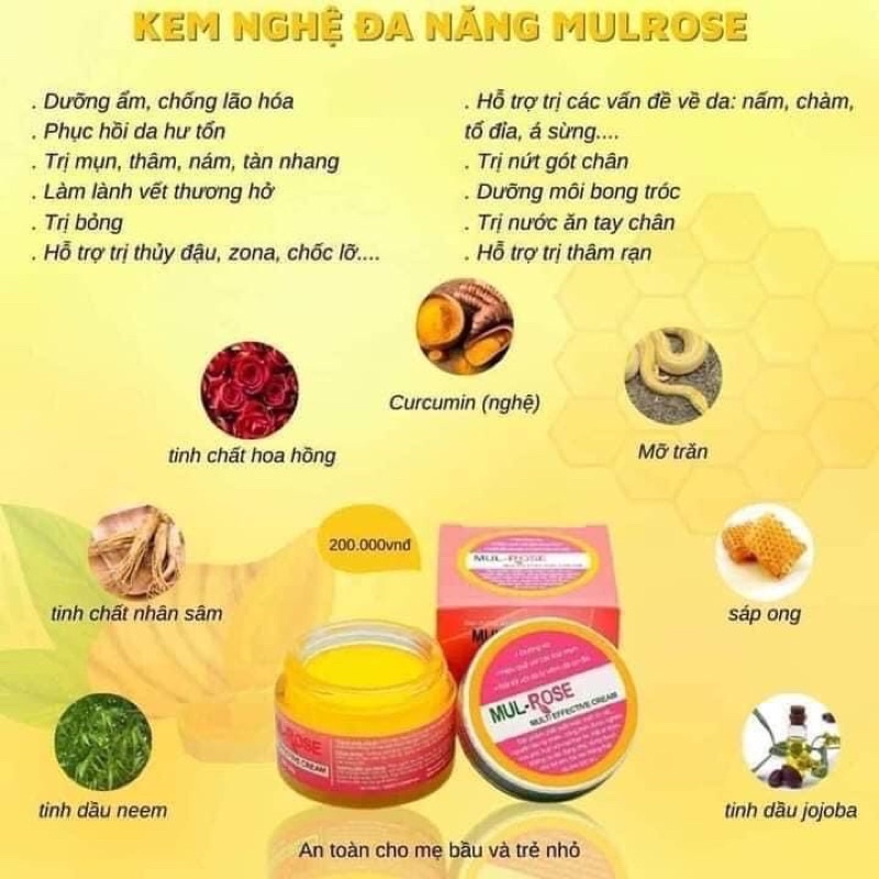 [Chính hãng] Kem nghệ đa năng Mulrose ngừa mụn đẹp da mờ sẹo