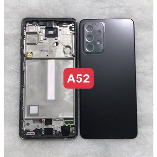 Bộ vỏ Samsung Galaxy A52 zin (bộ gồm lưng,sườn, phím, kính camera, khe sim )