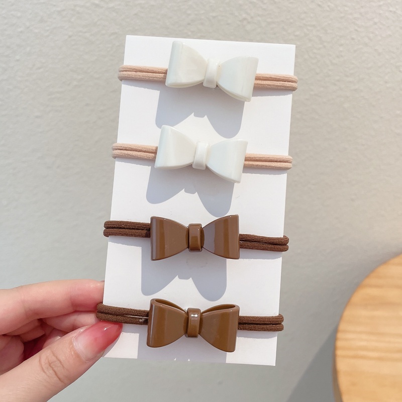 Dây Buộc Tóc Cao Su Co Giãn Thiết Kế Đơn Giản Đáng Yêu Thời Trang