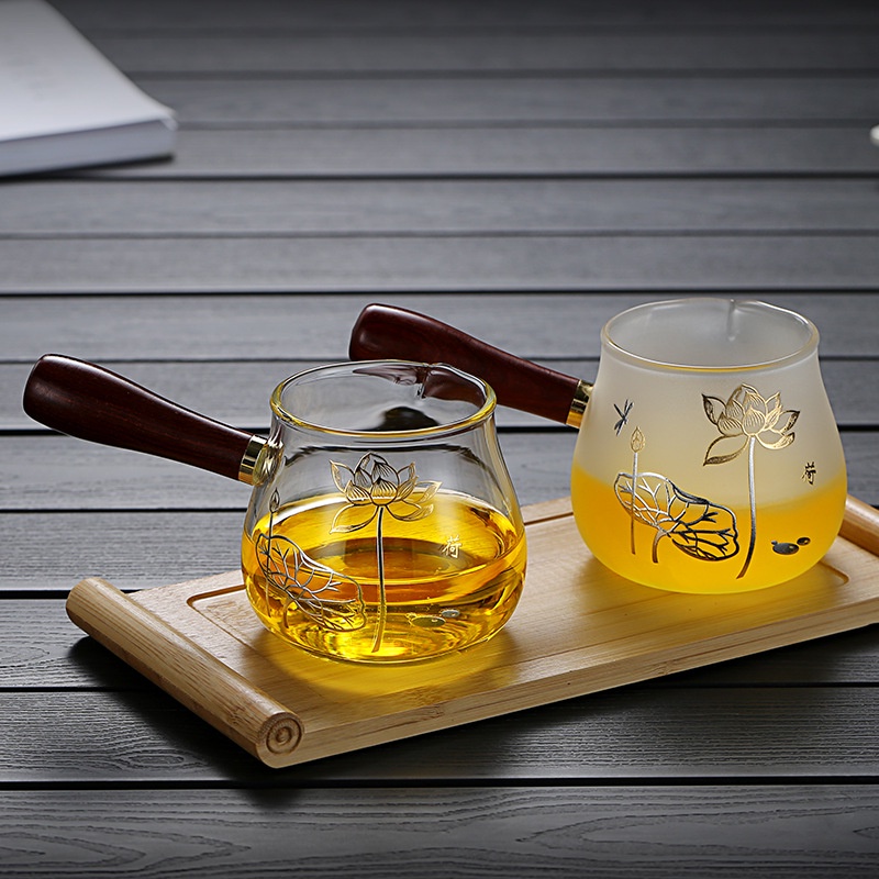 Tống chuyên trà thủy tinh Borosilicate chịu nhiệt cao cấp