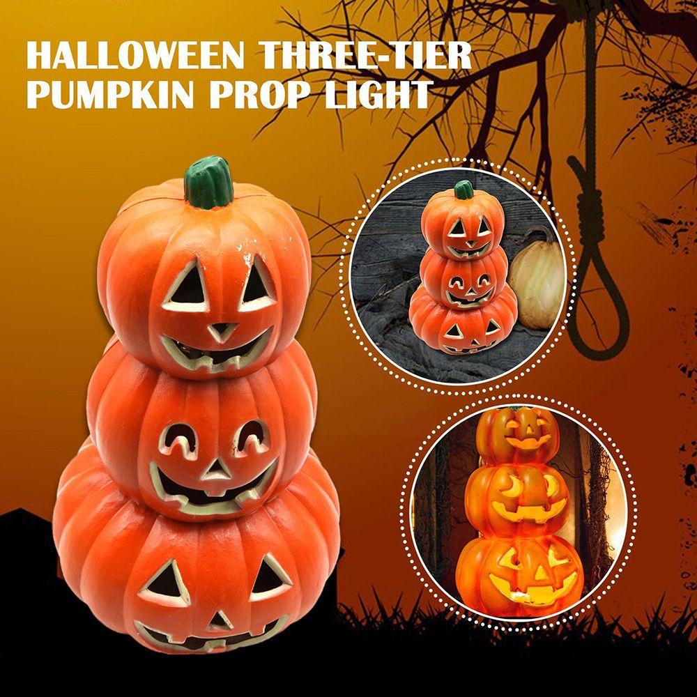 Đèn Trang Trí Hình Quả Bí Ngô 34cm|Phụ Kiện Trang Trí Nhà Cửa / Tiệc Halloween Dễ Thương