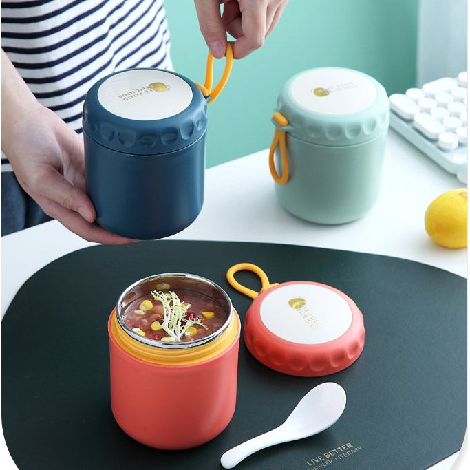 Cốc Đựng Canh, Đựng Cháo Lõi Inox Giữ Nhiệt Tiện Lợi - Giao màu ngẫu nhiên | BigBuy360 - bigbuy360.vn