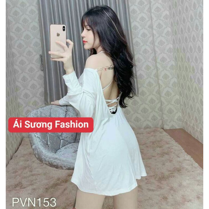 Set Áo Thun Kiểu Trễ Vai Phối Xích Kèm Bra Đan Dây Lưng Kèm Quần Short siu xinh (kèm ảnh thật)