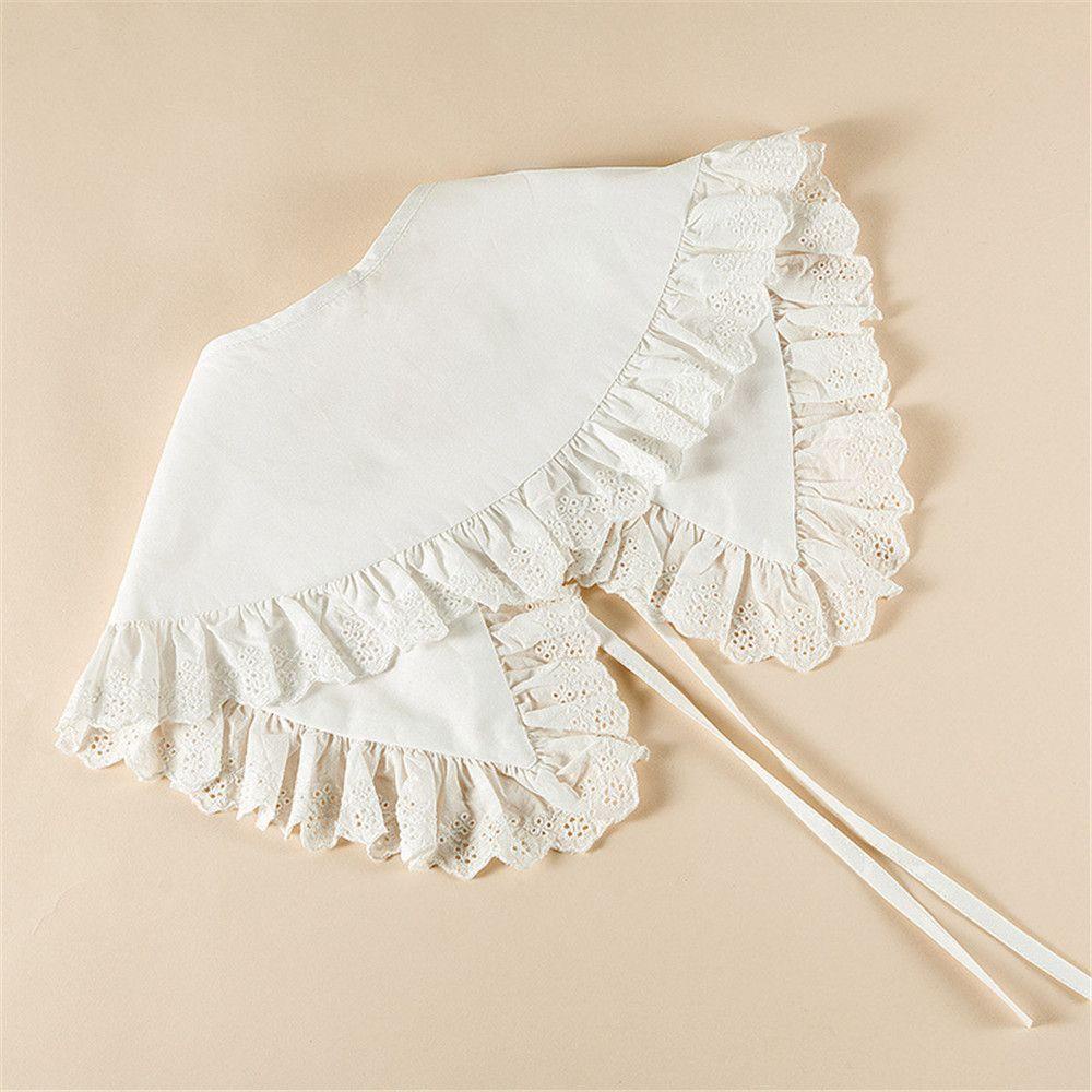 Cổ Áo Rời Phối Ren Hoa Phong Cách Vintage Ngọt Ngào