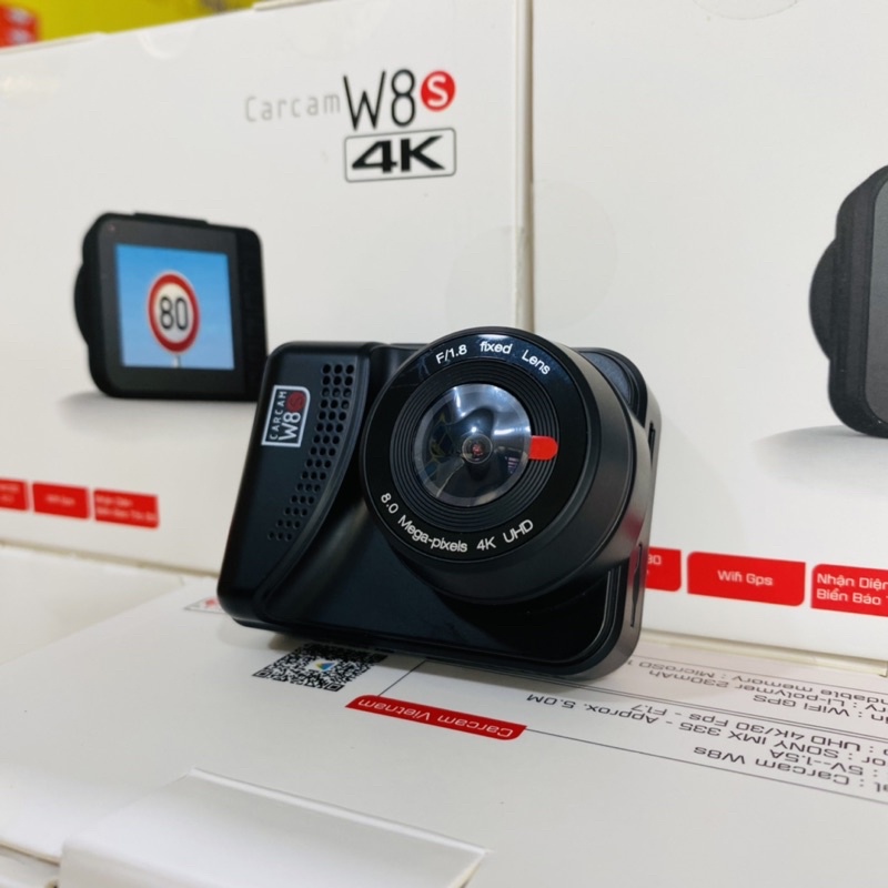 Carcam W8s Cam hành trình đọc biển báo tốc độ giao thông TẠI ĐẠI VIỆT AUTO | BigBuy360 - bigbuy360.vn