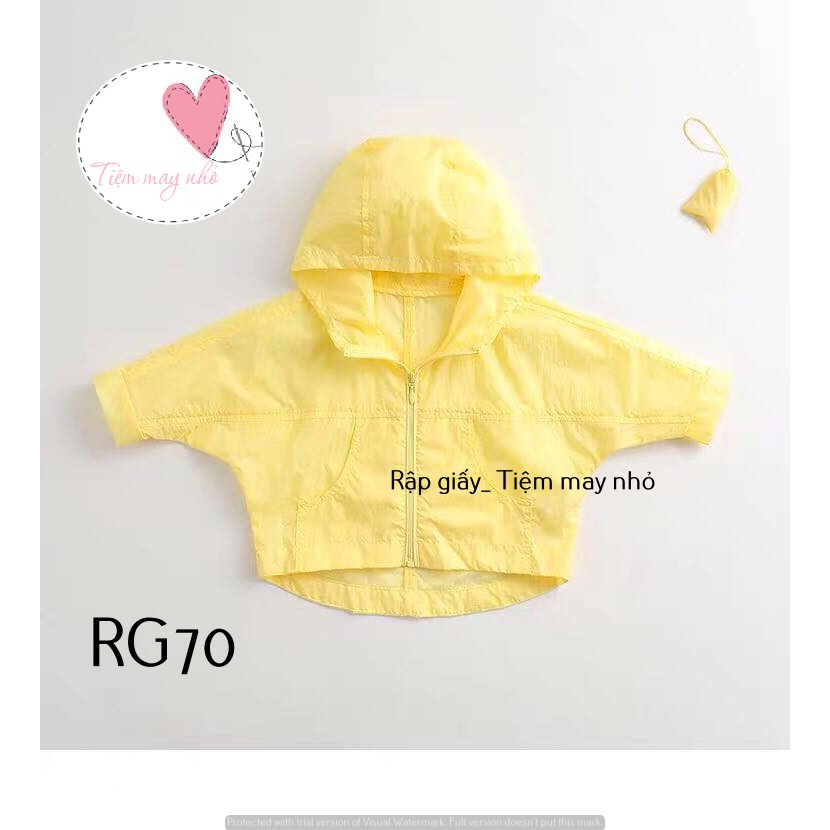 RG70_Rập giấy may áo khoác cho bé