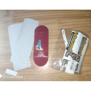 Deck ván trượt ngón tay 97*33mm kèm 2 girp và stiker như hình