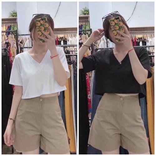 [EVACICI] ♻️[Giá Sỉ] ♻️ ÁO CROPTOP CỔ TIM SIÊU RẺ HOT HIT