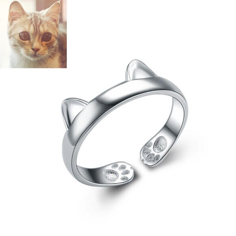 Nhẫn Hở Mạ Bạc 925 Hình Động Vật Dễ Thương