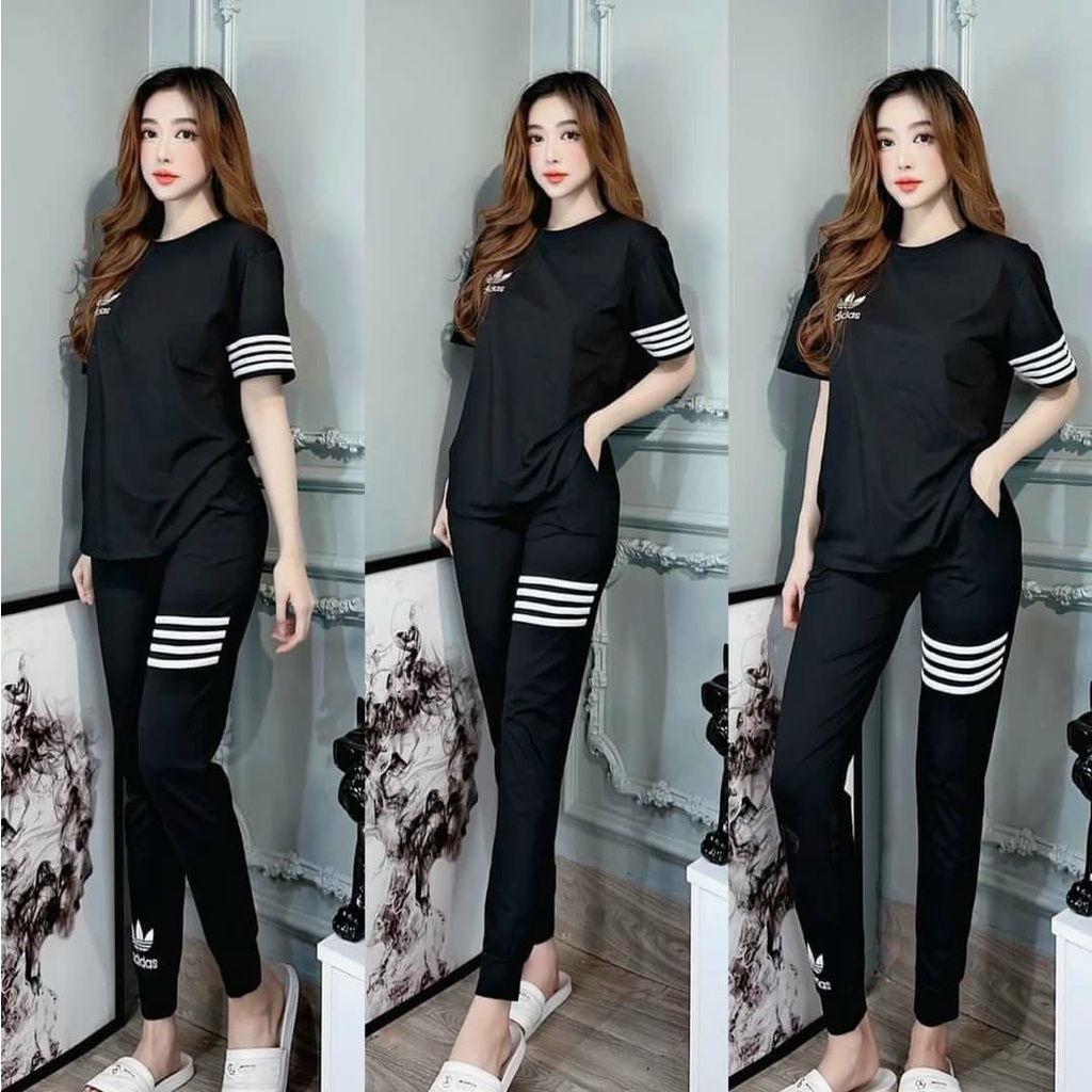 Đồ Bộ Nữ Cotton Quần Dài Siu Xinh - Mãu Mặc SP Thật