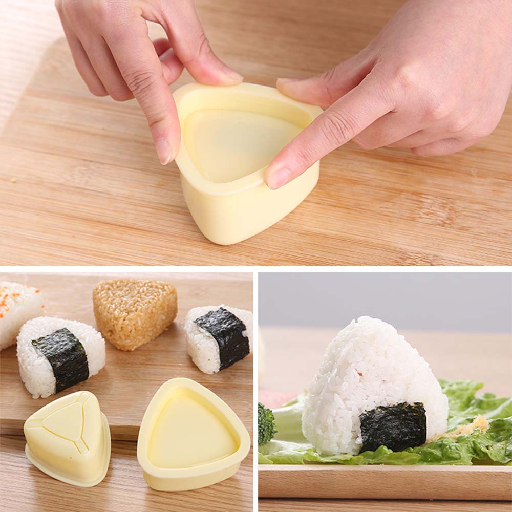 Set 3 Khuôn Làm Sushi / Cơm Nắm Dễ Thương Phong Cách Nhật Bản Diy