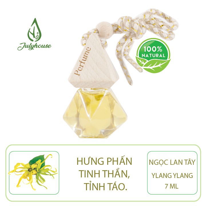 Tinh dầu Bạc Hà treo xe ô tô 7ml JULYHOUSE