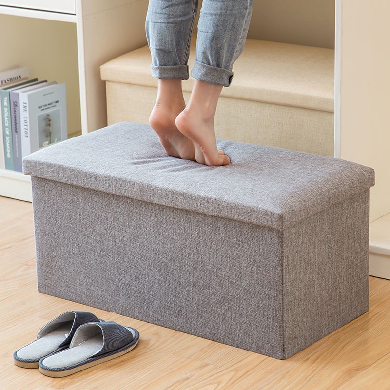 Ghế hộp đựng đồ đa năng, ghế ngồi kiêm hộp đựng đồ 2 trong 1 gấp gọn tiện lợi