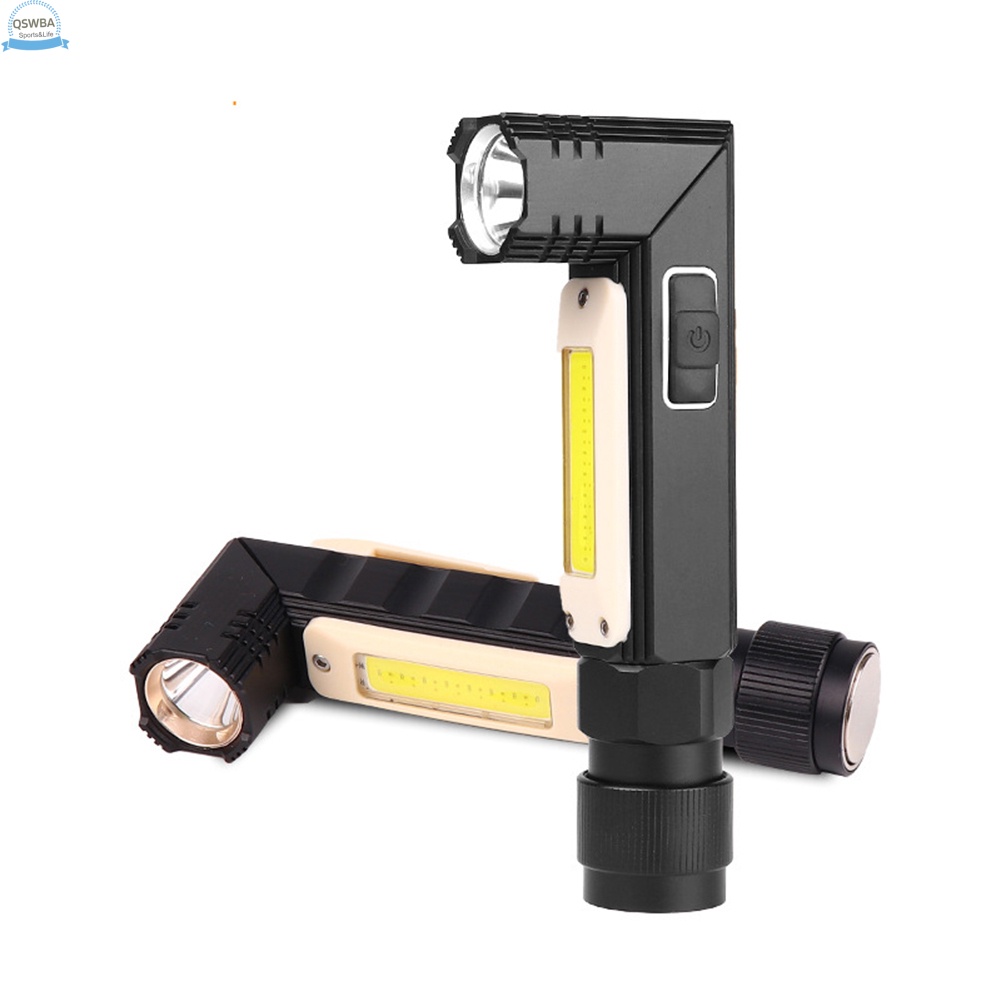 Đèn Pin Led Sạc Usb 90 Độ Có Thể Điều Chỉnh Góc Độ Tiện Dụng