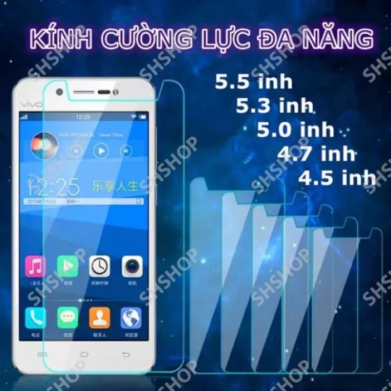 Miếng Dán Kính Cường Lực Đa Năng 5.0/5.5 inch