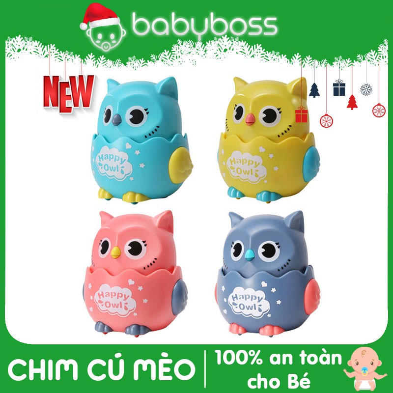 Đồ chơi vui nhộn chim cú mèo đáng yêu cho bé chạy dây cót - babyboss