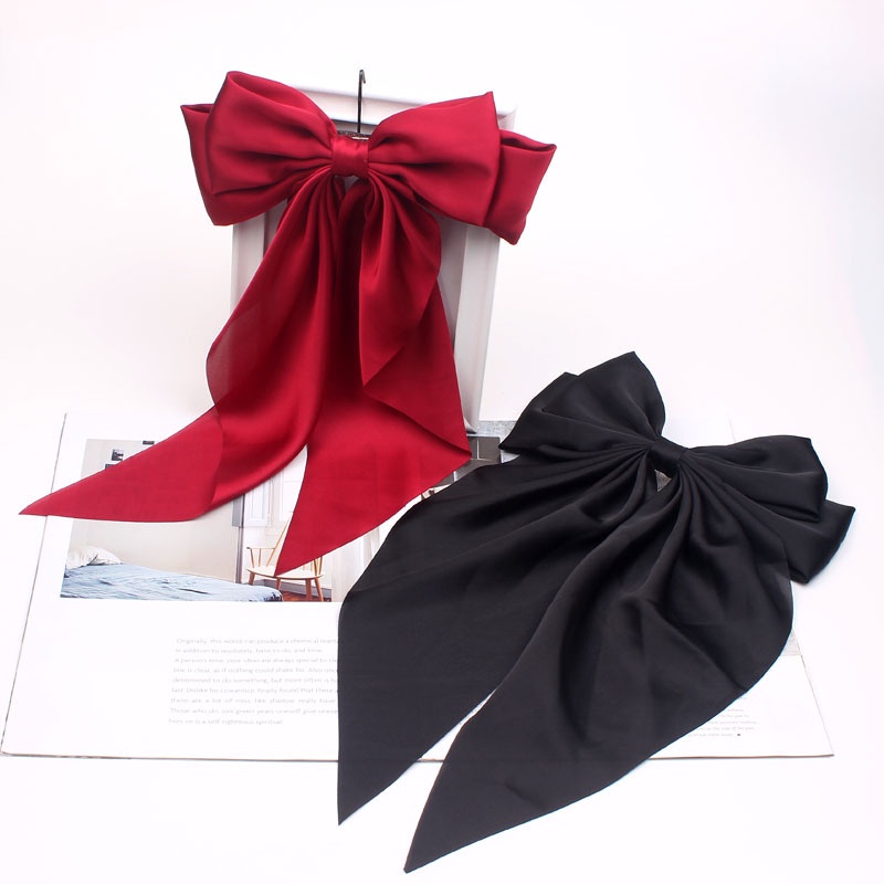 Kẹp Tóc Hình Nơ Cỡ Lớn Phong Cách Hàn Quốc Mới