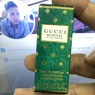 Gucci memoire nước hoa mini