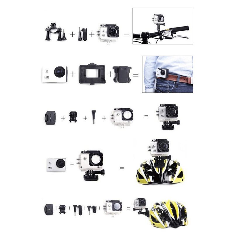 Camera hành trình Niki SJ4000 HD480P chất lượng cao gắn mũ bảo hiểm