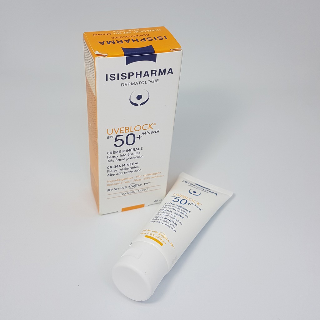 Kem Chống Nắng Isis Pharma Uveblock Spf 50+ Mineral Cream 40Ml | BigBuy360 - bigbuy360.vn