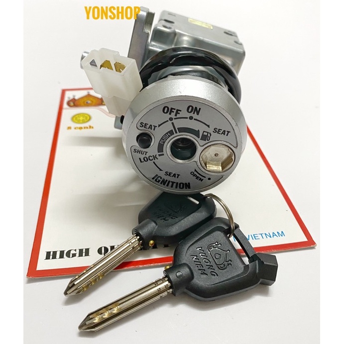 Bộ Ổ Khoá Xe Nozza Chìa 8 Cạnh Chống Trộm Cao Cấp Chính Hãng VƯƠNG NIỆM
