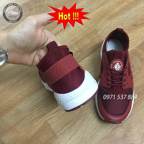 [FULLBOX] Giày Sneaker Nam Nữ Huarache Đỏ Mận