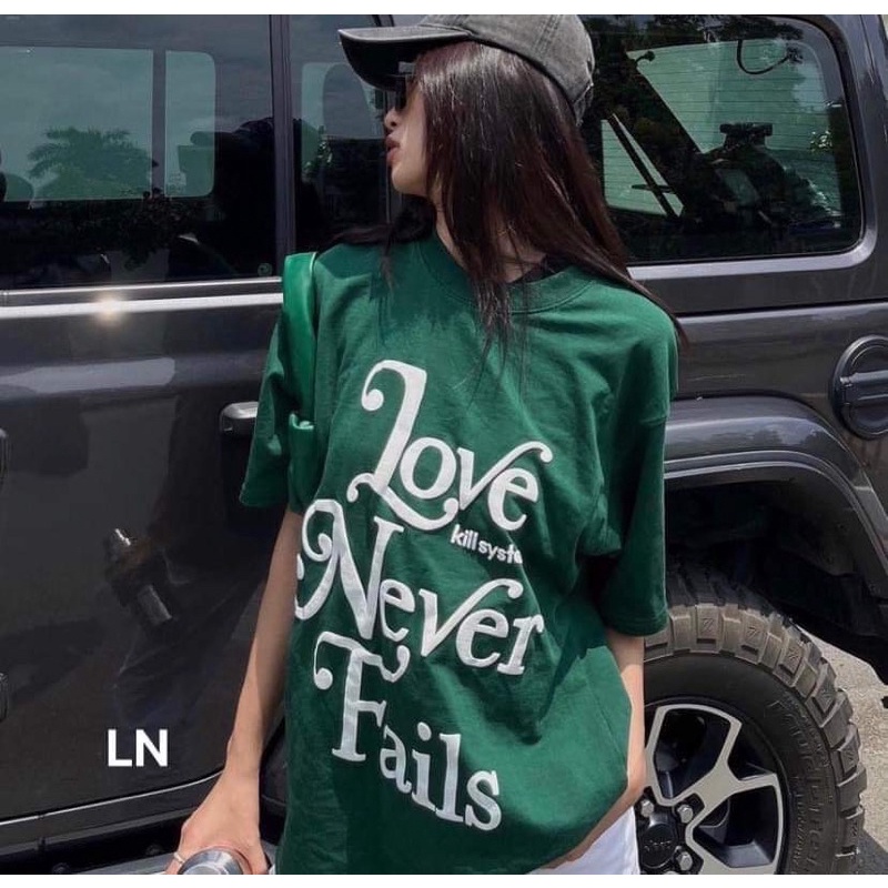 Áo phông chữ LOVE kill DA6