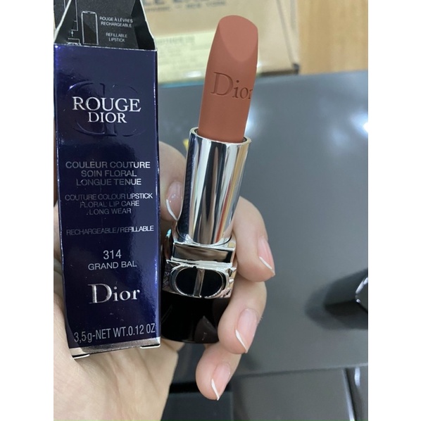 Son Dior 314 Bal màu cam đất hót nhất bảng màu đáng mềm mướt mịn