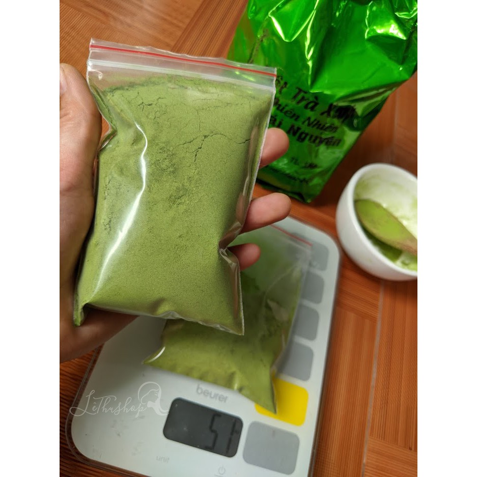 [Gói dùng thử 50g] Bột trà xanh sạch, nguyên chất Thái Nguyên