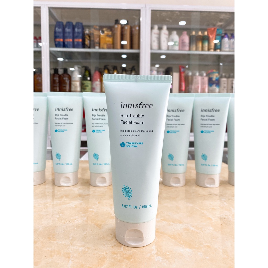 Sữa Rửa Mặt Da Mụn Innisfree Bija Trouble Facial Foam Hàn Quốc 150ml