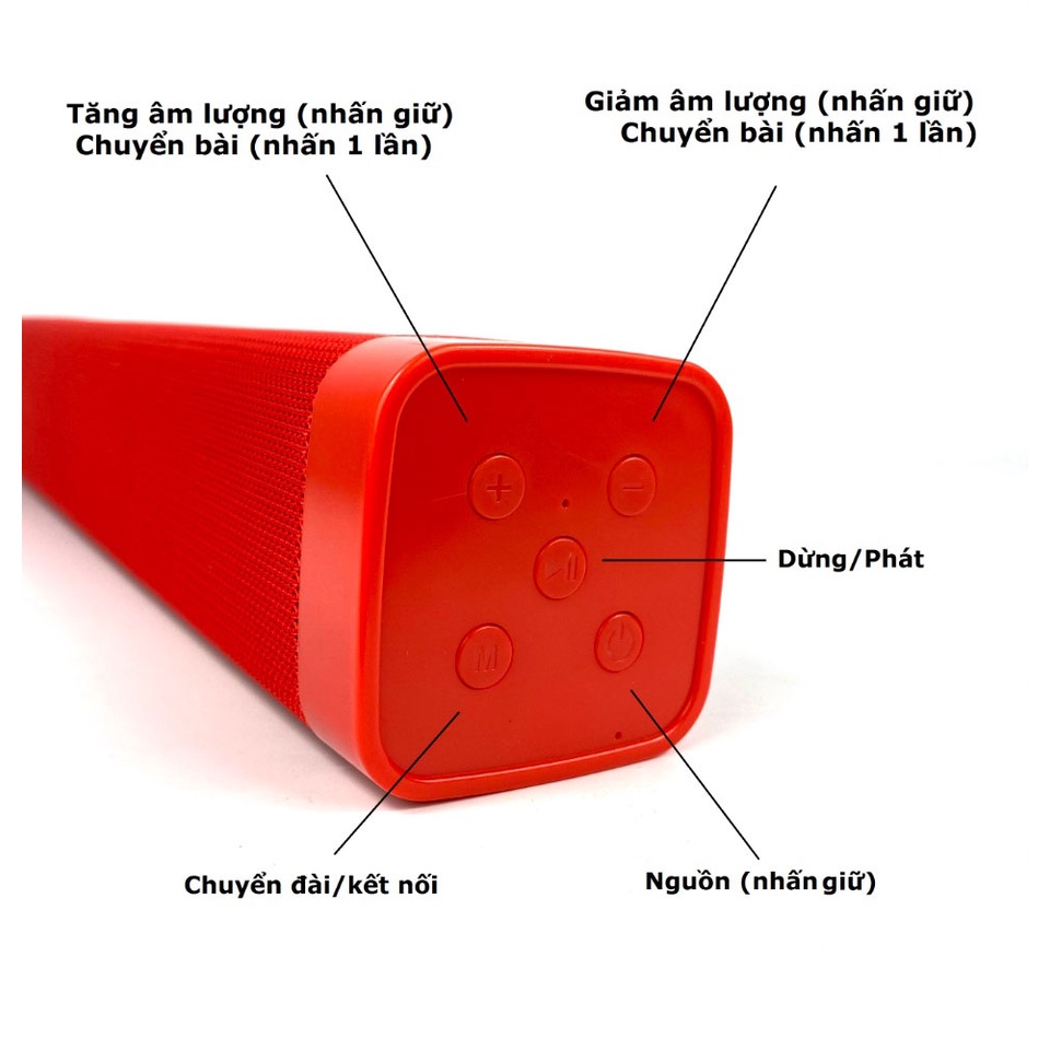 Hàng Mới VềLoa bluetooth IK-22, Loa Thanh Kiểu dáng dài âm thanh cực hay có khe cắm thẻ nhớ Usb