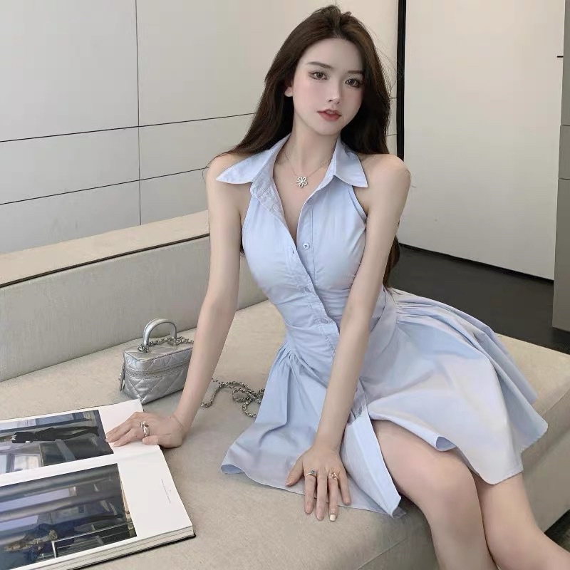 Đầm sát nách dáng xoè phong cách cute nhà py
