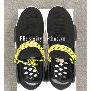 [Freeship] Giày human race đen dây vàng
