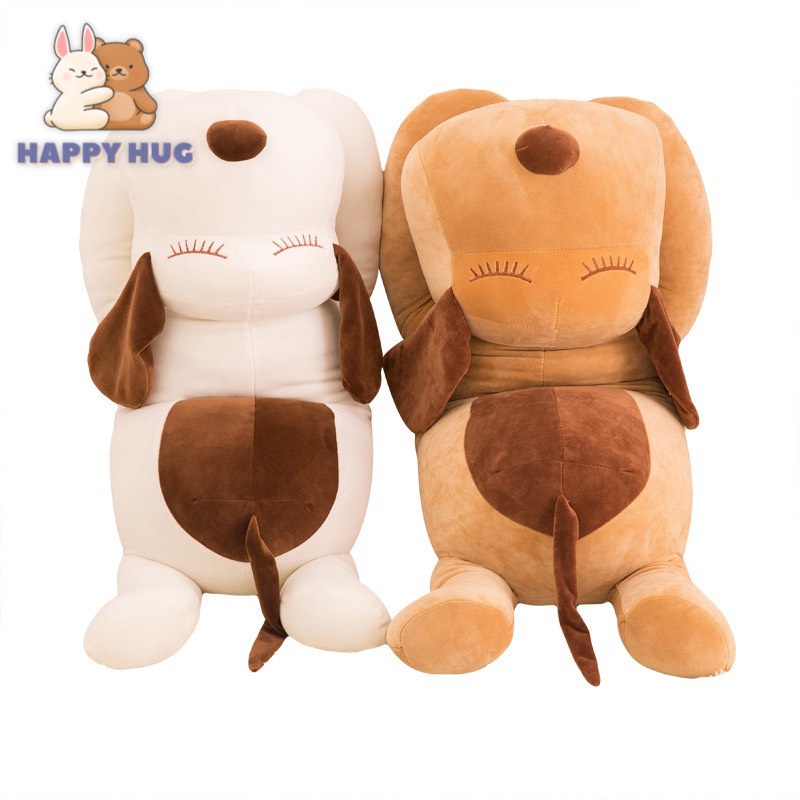 Gấu Bông chó bông nằm size 30cm nhồi gòn cao cấp - Happy Hug