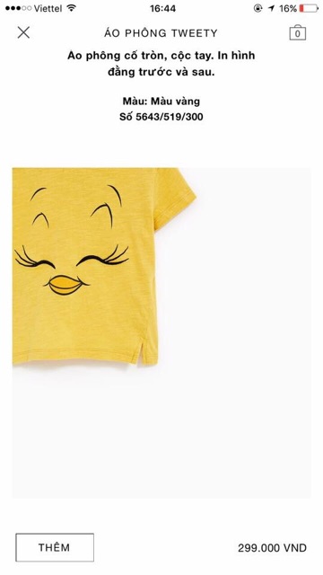 Áo thun ngắn tay zara