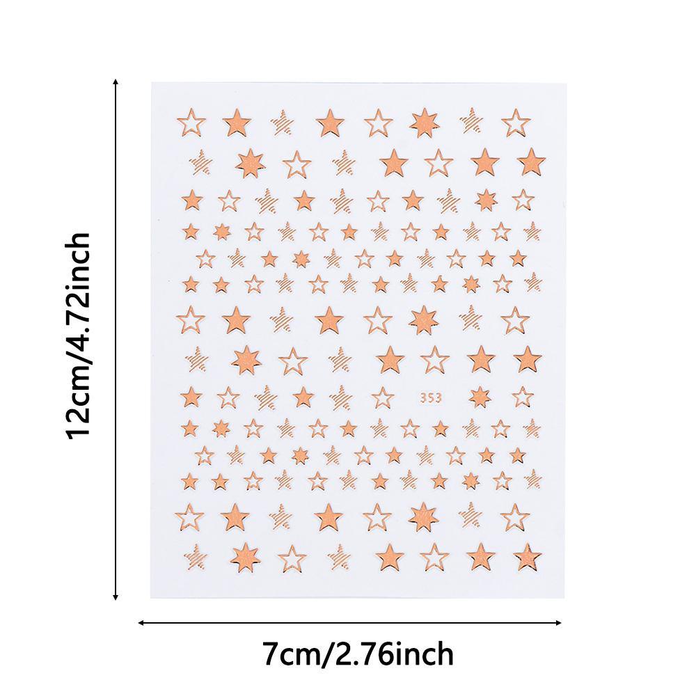 1 Sticker Dán Móng Họa Tiết Hình Học 3D DIY