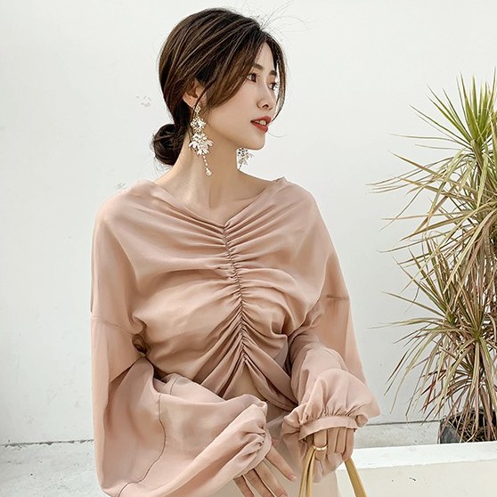 Bông tai chùm hoa pha lê tua dài_M1060