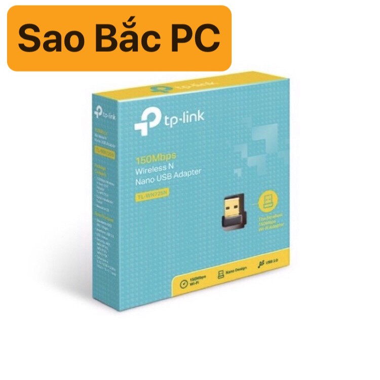 USB Wifi Thiết bị thu sóng wifi TP-LINK USB TL-WN 725N - 150MBPS Hàng chính hãng | BigBuy360 - bigbuy360.vn