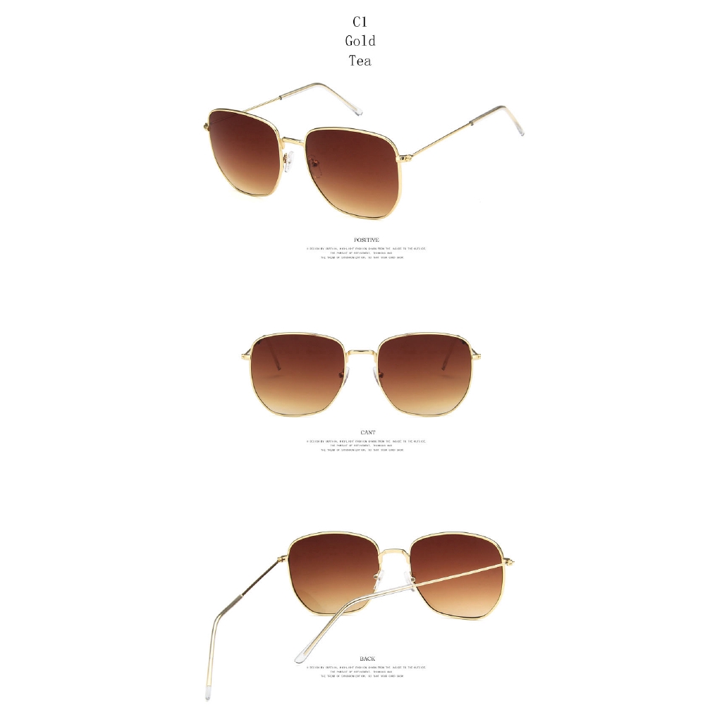 Kính mát nam nữ gọng vuông phong cách retro Samjune