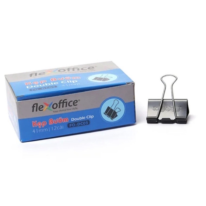Kẹp bướm 41mm Flexoffice FO-DC05