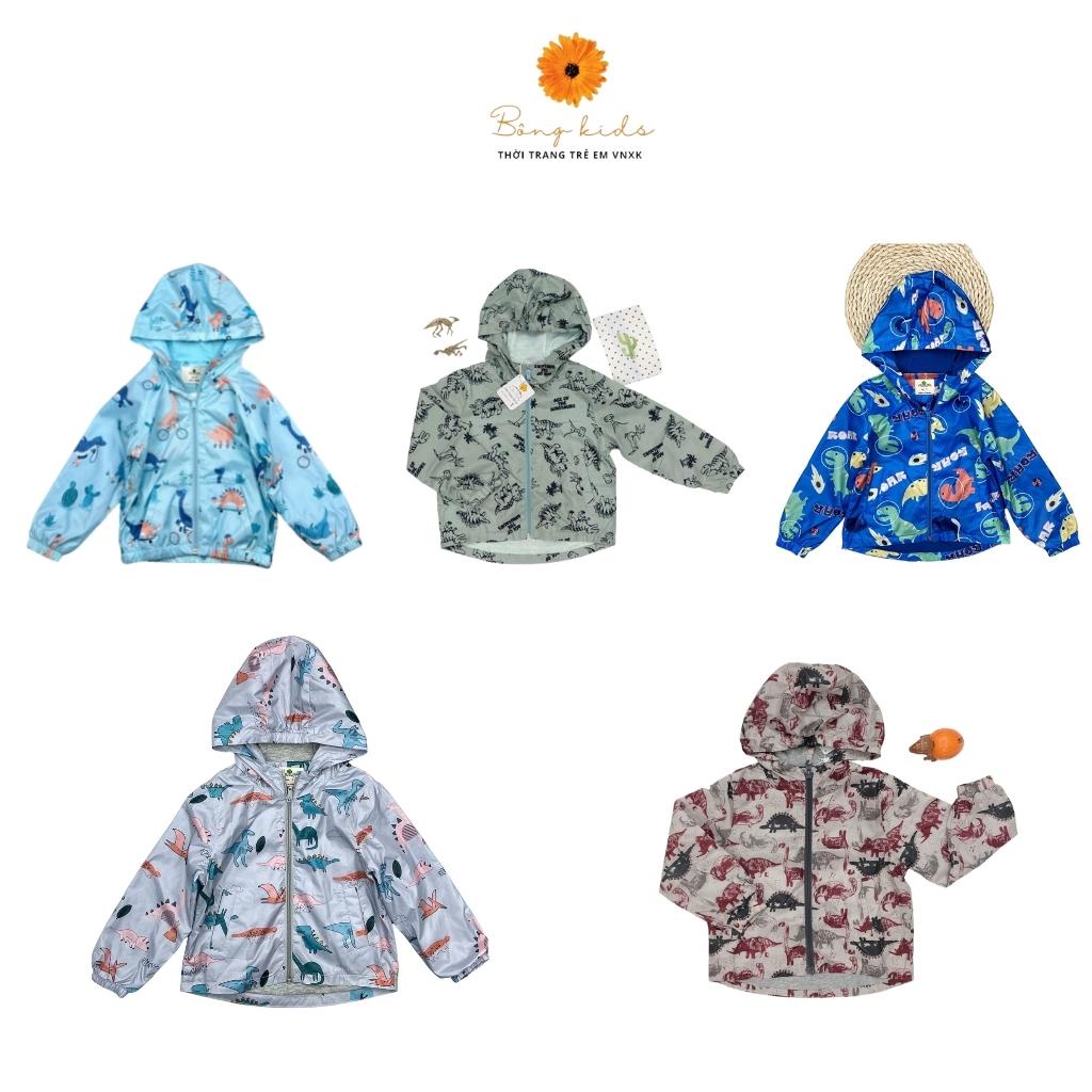 Áo khoác trẻ em, áo gió bé trai chất dày dặn 2 lớp, nhiều màu, size 6-10 tuổi - BONGKIDS