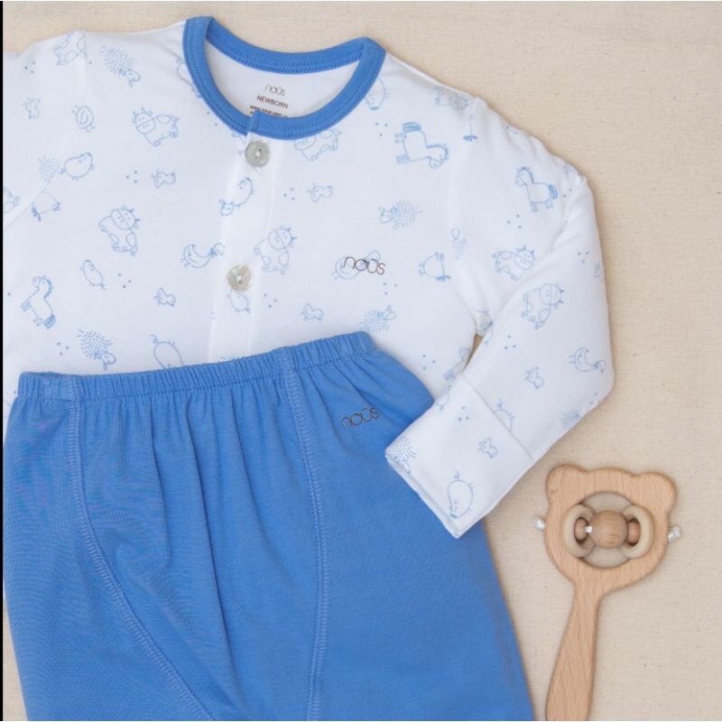 Nous -  Bộ cài thẳng Newborn chất Petit cho bé trai, bé gái sơ sinh