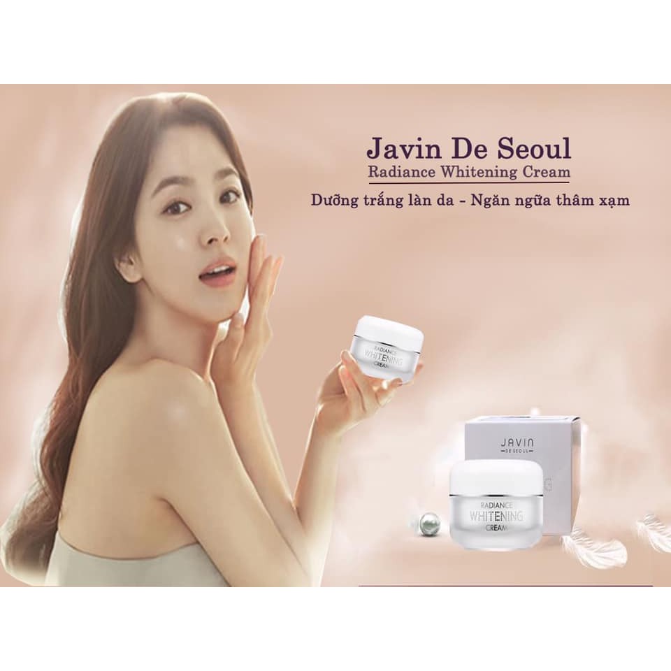 Kem dưỡng trắng da javin De Seoul Radiance Whitening Cream 50g -Xuất xứ  Hàn Quốc