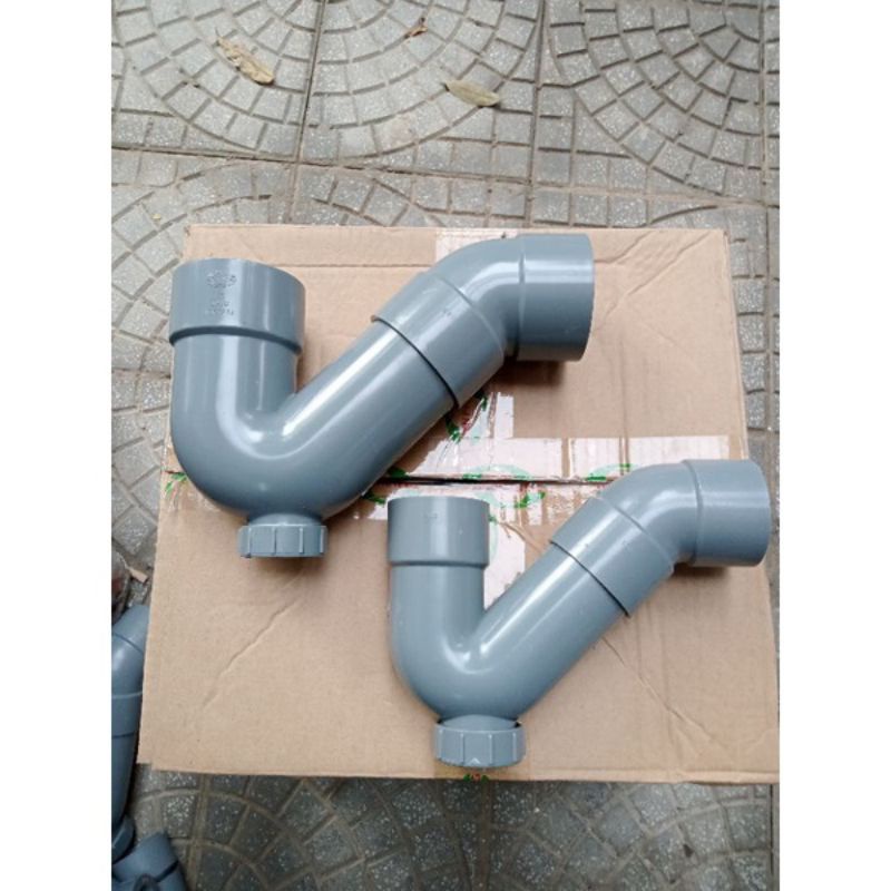 Xi phông ngăn mùi, con thỏ ngăn mùi, tê cong PVC Tiền Phong