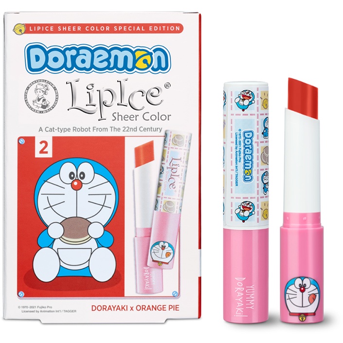 Son Dưỡng Có Màu Tự Nhiên LipIce Sheer Color x Doraemon 2.4g - Màu Hồng Đào