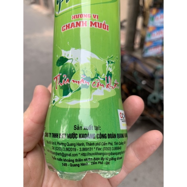Nước khoáng chanh muối Quang hanh pleasing vị chanh muối